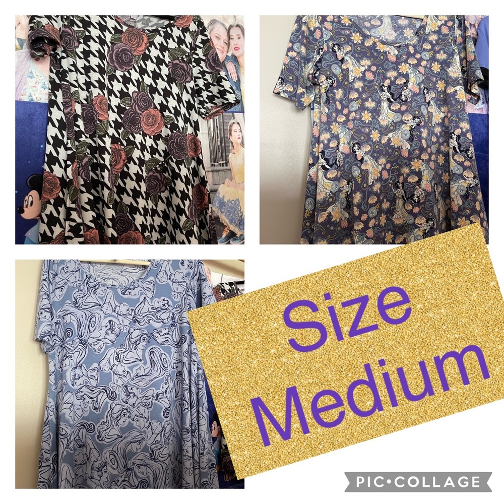 Women’s LuLaRoe Medium Perfect Tees Disney